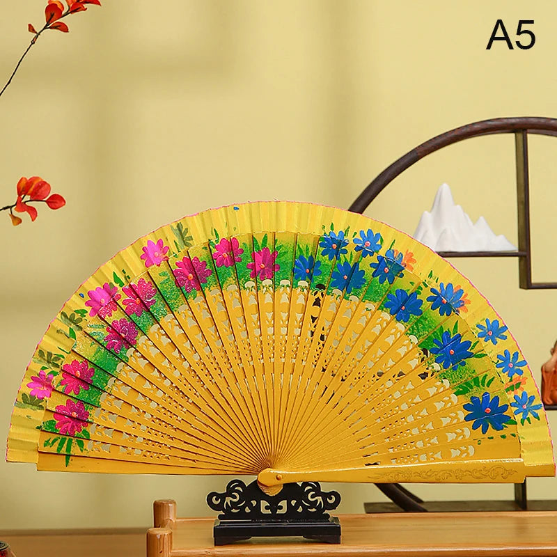 Chinese and Spanish Style Double-Sided Folding Fan
