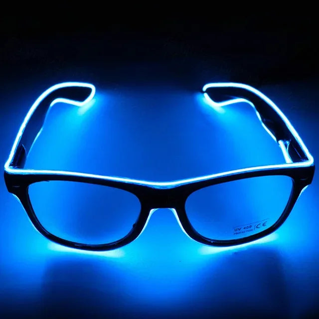 Flashing Glasses EL Wire LED Glasses Glowing Party Supplies Lighting Novelty  Bright Light Festival Neon Party Glow Sunglasses