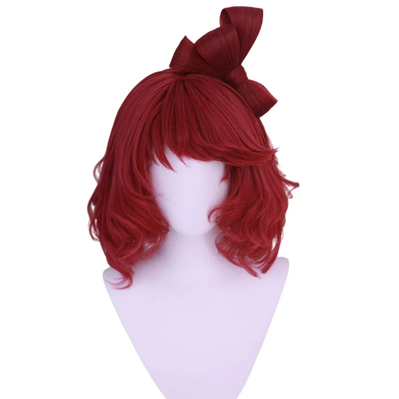 [Styled Wig]Huang Yueying Cosplay Wig Game Ashes Of The Kingdom Women Short Red Hair Halloween Party Carnival Prop Wig