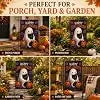 Halloween Decorations - Ghost Black Cat Pink Pumpkin HEY BOO Halloween Garden Flag Double Sided Backdrop Banner for Garden Y llz