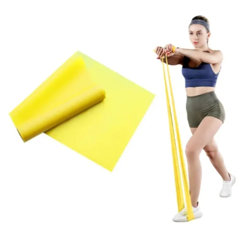 Natural Latex Resistance Bands, Elastic Workout Exercise Bands for Yoga Pilates Home Gym Fitness Training