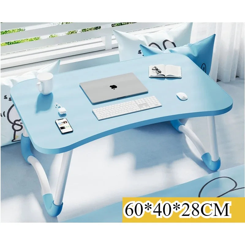 Bed Small table Foldable computer desk Student dormitory Upper bunk Desk Study table Writing table Color table