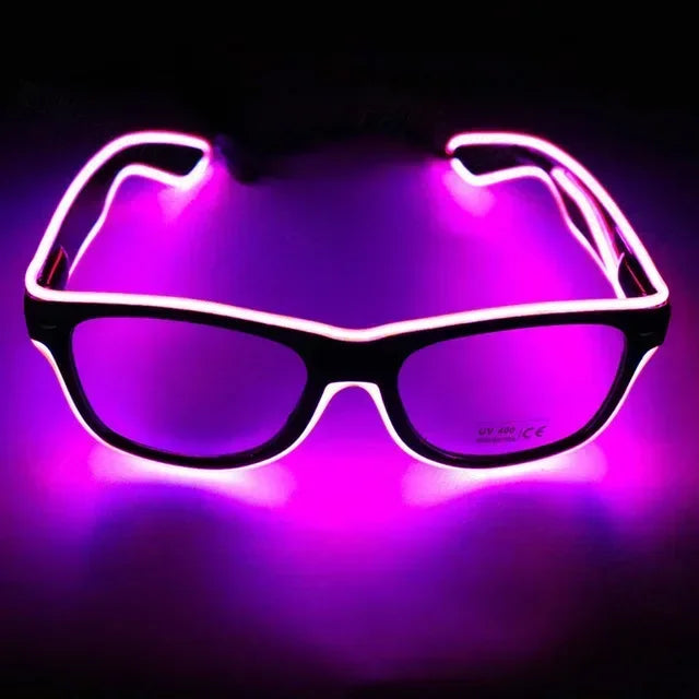 Flashing Glasses EL Wire LED Glasses Glowing Party Supplies Lighting Novelty  Bright Light Festival Neon Party Glow Sunglasses