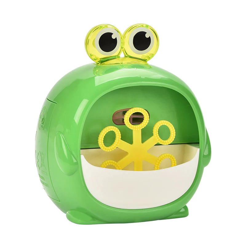 Funny Bubble Machin Cartoon Dinosaur Frog Animal Magic Soap Water Bubble Blower Handheld Christmas Gifts for Kids Boys Girls
