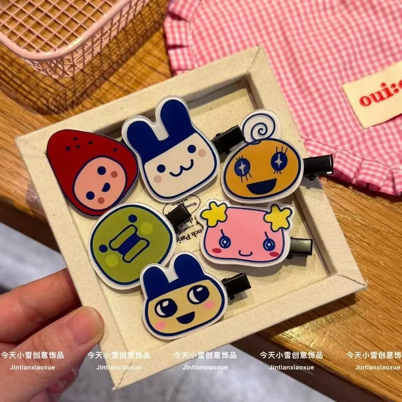 Tamagotchi Series Hairpin Cartoon Duckbill Clip Side Bangs Clip Cute Girl Sweet Hair Accessory Creativity Anime Peripherals Gift
