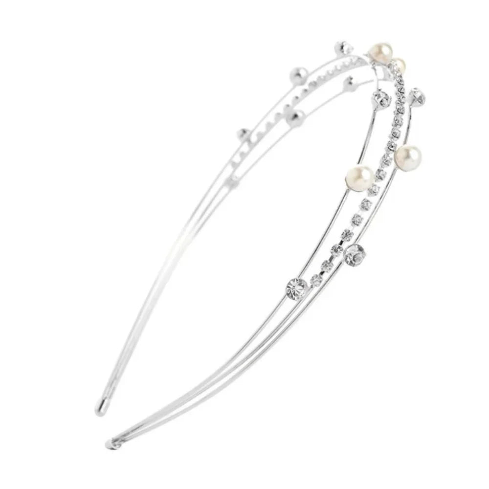 Crystal Wedding Bridal Tiara Hairstyle For Women Girls Prom Headband Elegant Bride Hair Styling Tools Fashion  hair accessories