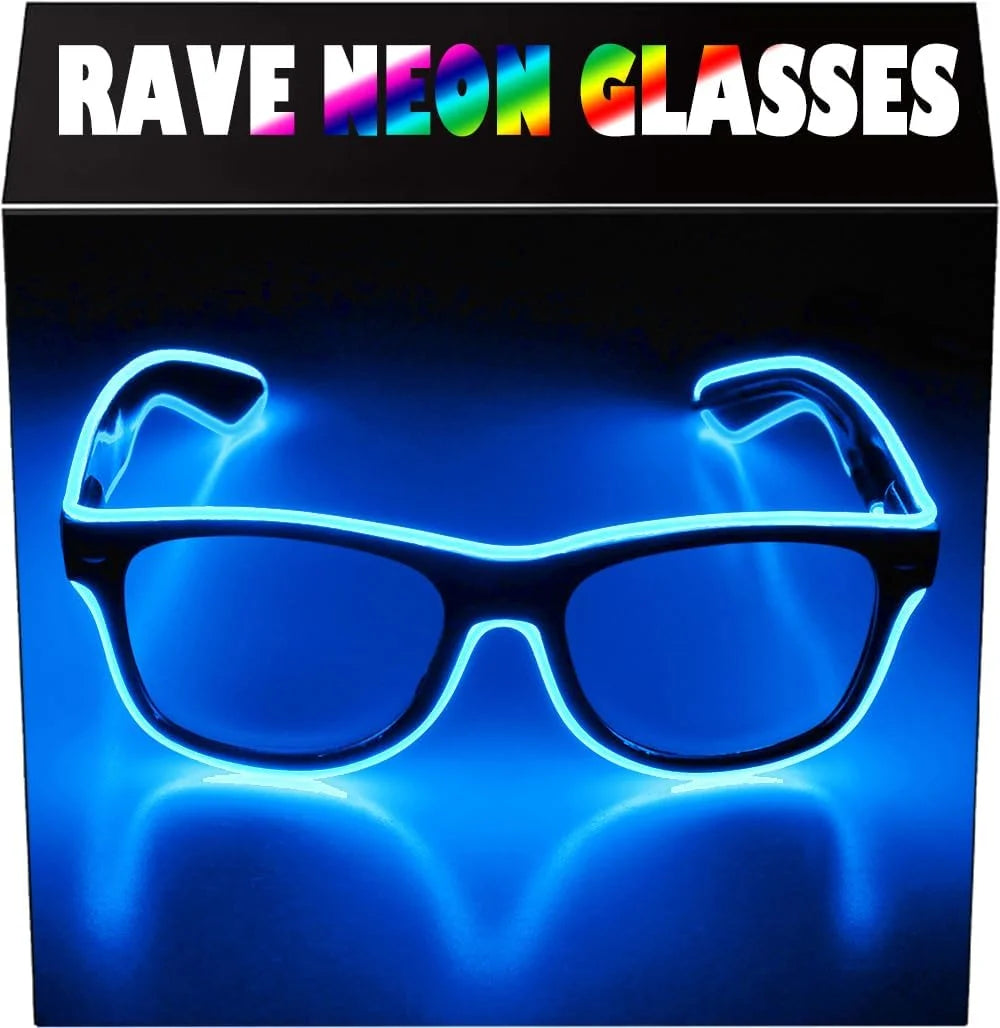 Flashing Glasses EL Wire LED Glasses Glowing Party Supplies Lighting Novelty  Bright Light Festival Neon Party Glow Sunglasses