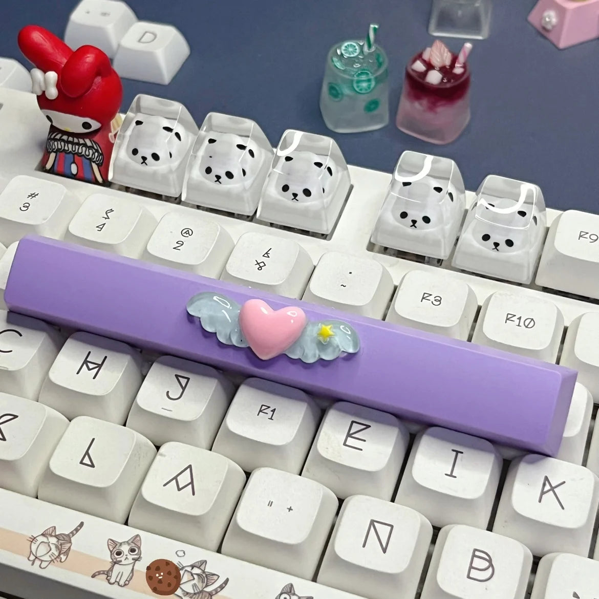 DIY Cute Magic Love Wings Keycap
