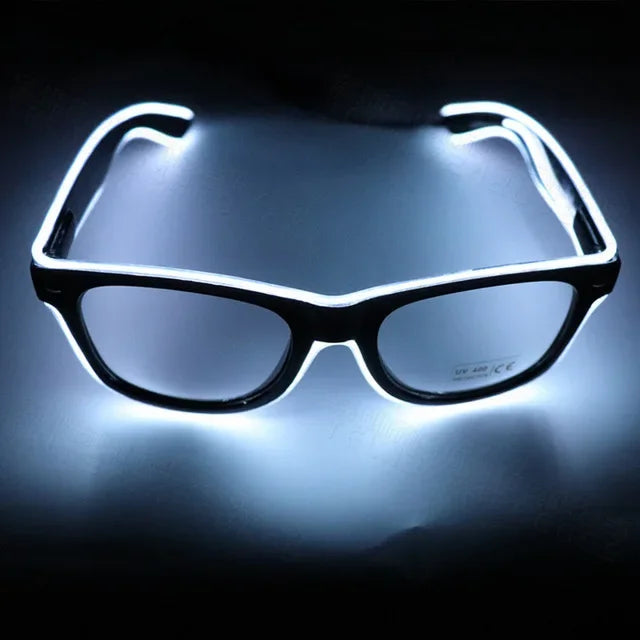 Flashing Glasses EL Wire LED Glasses Glowing Party Supplies Lighting Novelty  Bright Light Festival Neon Party Glow Sunglasses