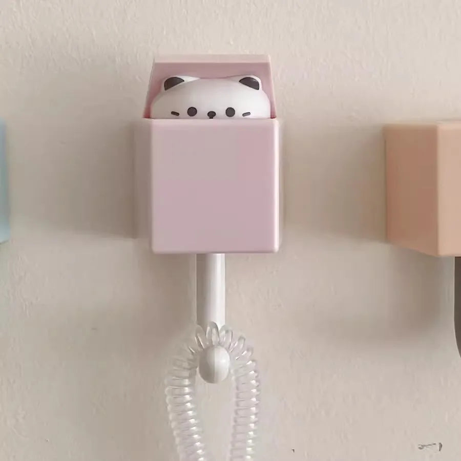 Gancho  pared con forma  gato para llaves, colgador  puerta multifuncional Kawaii, organizador  pared, ganchos corativos, coraci