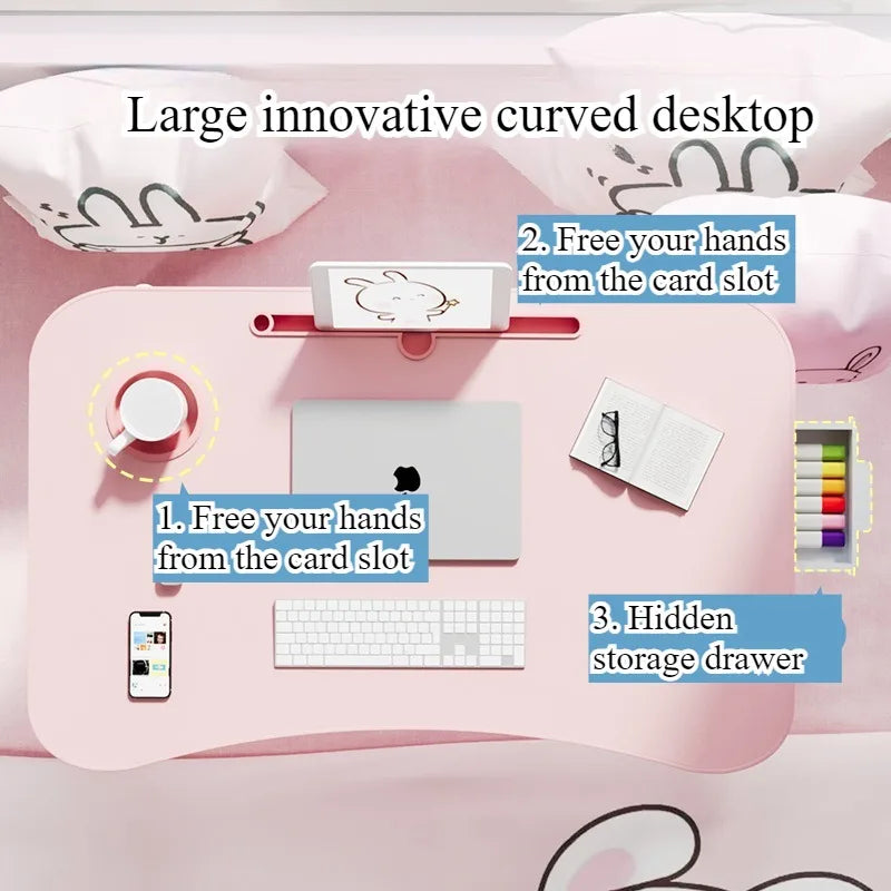 Bed Small table Foldable computer desk Student dormitory Upper bunk Desk Study table Writing table Color table