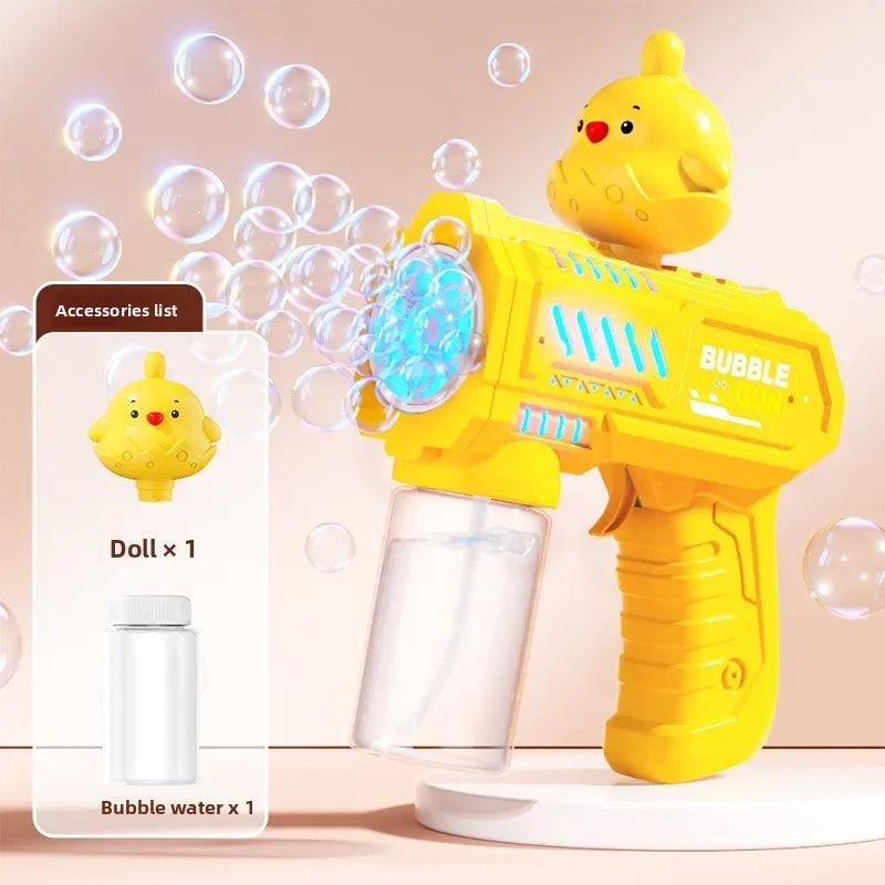 Childrens Electric Animals Bubble Machine Toys for Kids Elephant Rabbit Bear Automatic Bubbles Gun Outdoor Toy Birthday Gifts