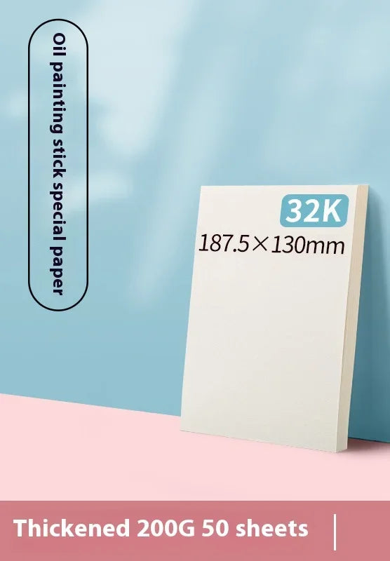 200GSM Oil Pastel Paper Oil Painting Stick Special Paper Blank Drawing A4 Chalk Coloring Crayons Painting Acid Free Cardboard