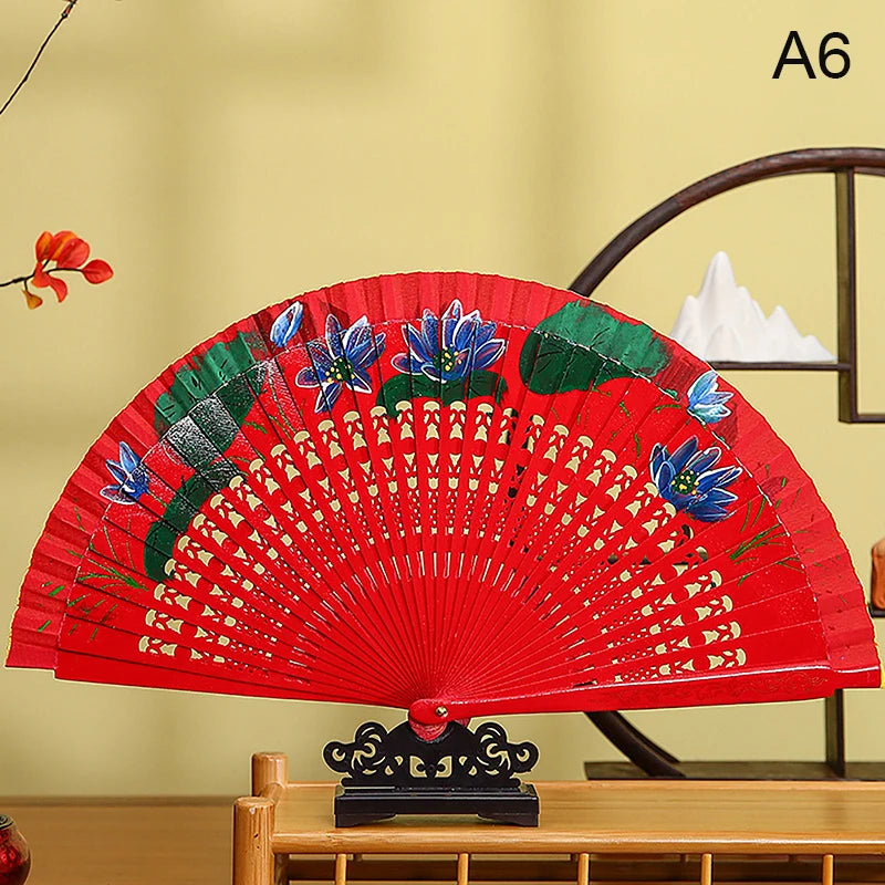 Chinese and Spanish Style Double-Sided Folding Fan