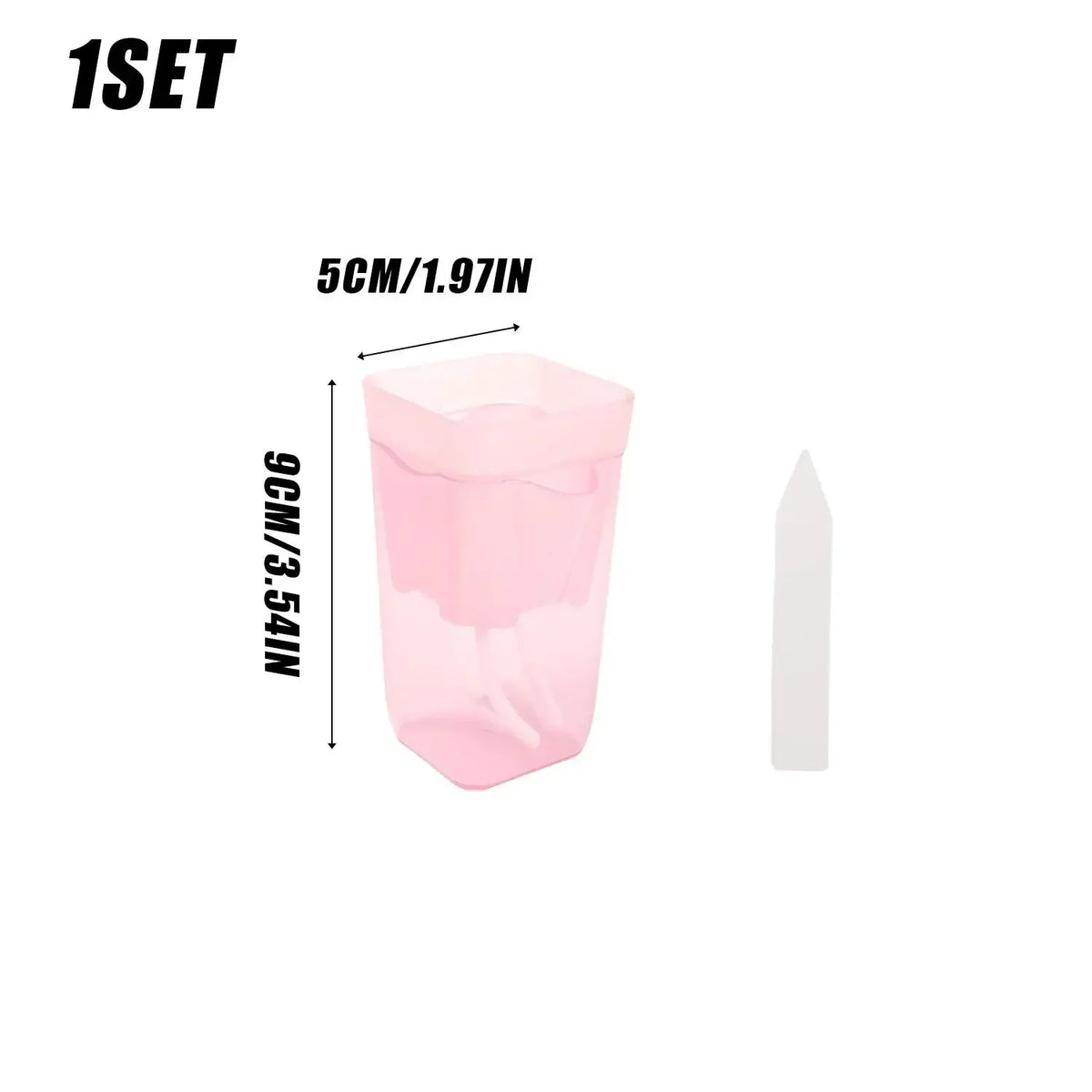 Transparent Pink Self Watering Pots Self Watering Planter Drainage Holes Plant Pots Garden Seedlings Flowerpot Nursery Cups