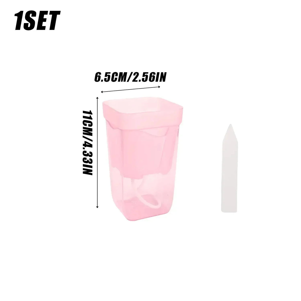 Transparent Pink Self Watering Pots Self Watering Planter Drainage Holes Plant Pots Garden Seedlings Flowerpot Nursery Cups
