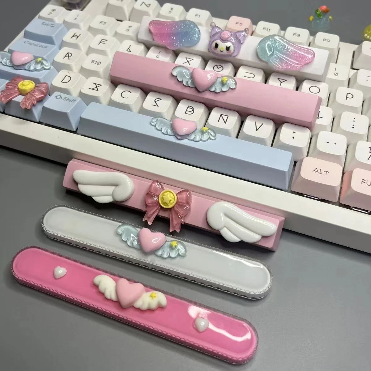 DIY Cute Magic Love Wings Keycap