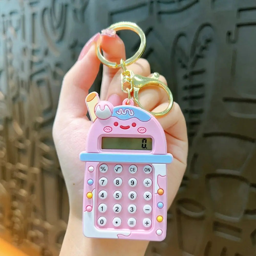 Portable Kawaii Mini Calculator 8 Digits Display Candy Color Student Stationery Lightweight Maze School Supplies Office