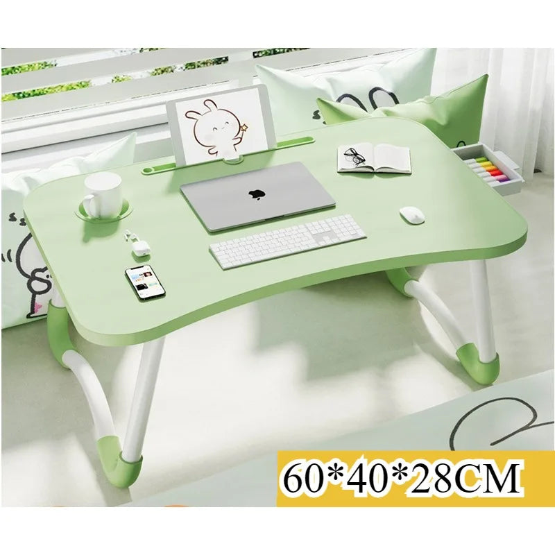 Bed Small table Foldable computer desk Student dormitory Upper bunk Desk Study table Writing table Color table