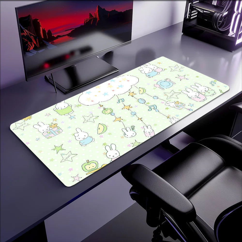 Mouse M-Miffy Cute Pad Kawaii Non-slip Lockedge Office Student Gaming Thickened Large Writing Cushion MousePad