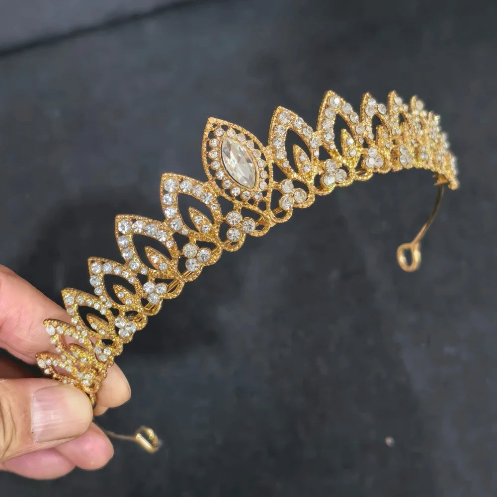 Crystal Wedding Bridal Tiara Hairstyle For Women Girls Prom Headband Elegant Bride Hair Styling Tools Fashion  hair accessories