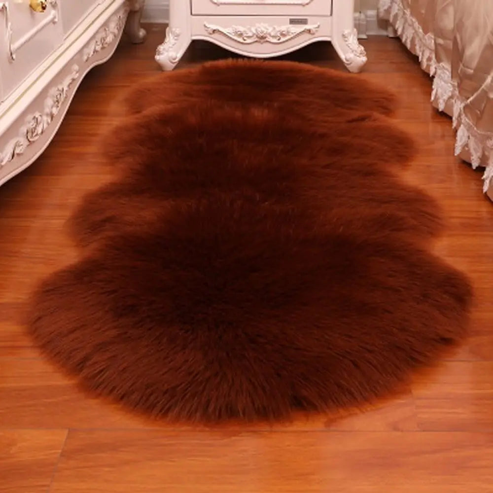 Artificial Sheepskin Long Hair Carpet Floor Wool Fluffy Soft Mat Soft Faux Fluffy Shaggy Rugs Home Decor