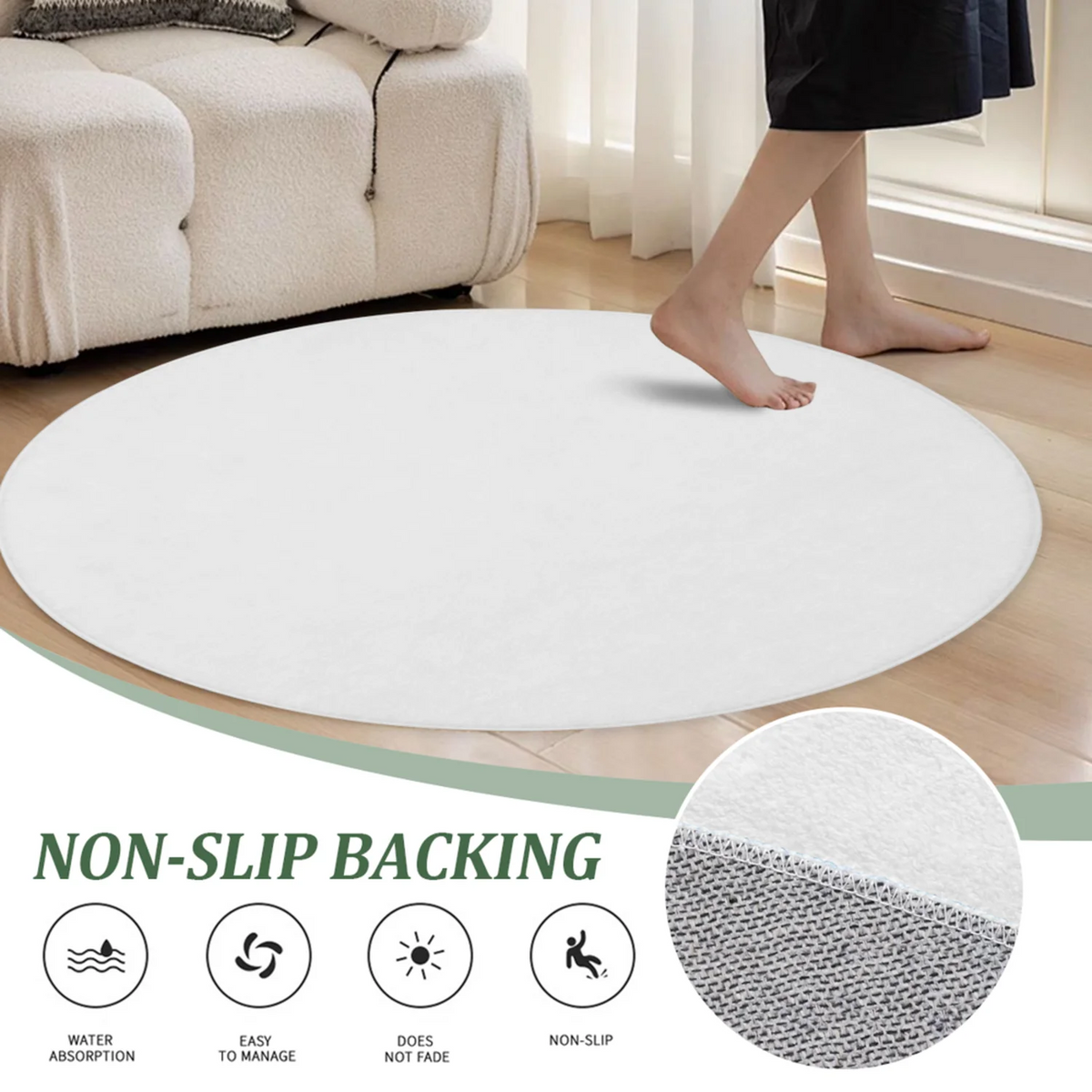Disco Ghost Round Rug, Pink Starry Sky Rug, Pastel Gothic Style Decoration