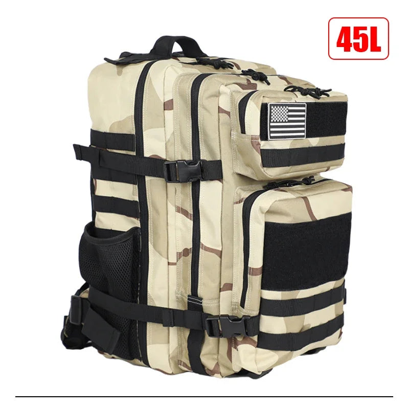 25L/45L 3P Tactical Backpack for Men Women Pink Outdoor Camping Hunting Accessories Military Army Molle Rucksacks Assault Bag