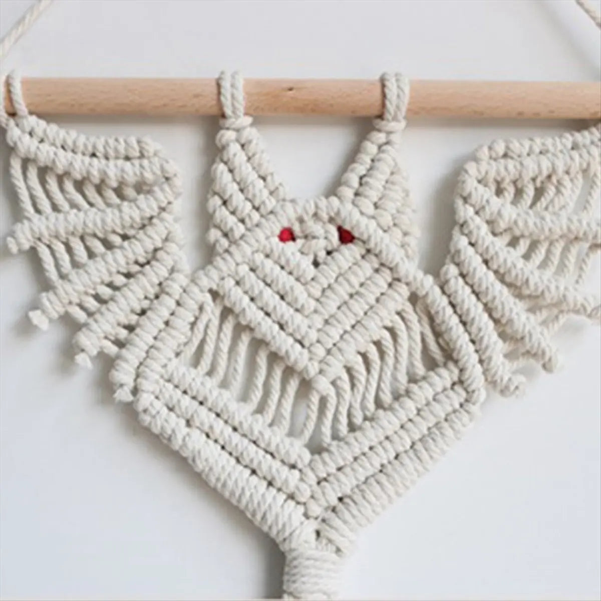 L! DT898^Halloween Bat Macrame Wall Hanging Geometric Art Decor Handmade Woven Gothic Ornament for Bedroom Black