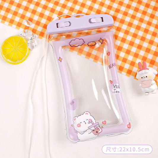 Cute Cartoon Waterproof Phone Pouch for Swimming