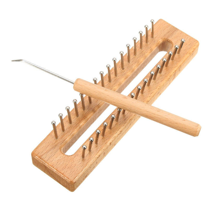 Wooden Scarf Knitting Loom Tool Set and Accessories