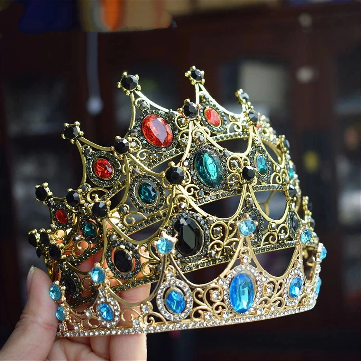 Collection of new inlaid ornaments Baroque retro crown