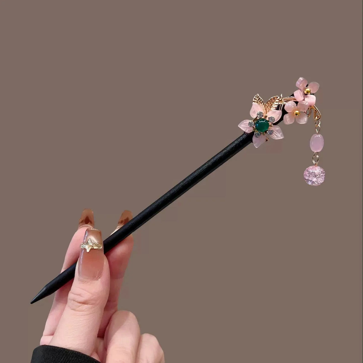 Antique Wooden Hairpin Women's Elegant Hair Stick New Chinese Style Simple Cheongsam Hairpin Headwear Jewelry Hair Accessories