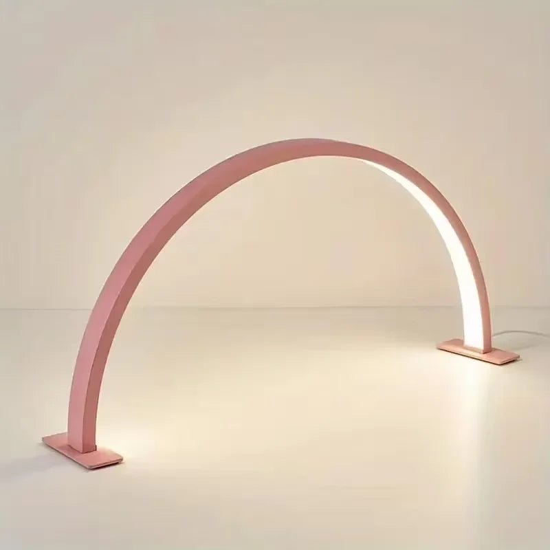 New Moon Nail Work Lamp - Beauty Work Desk Lamp, Three-color USB Power Supply-Black/White/Pink, Suitable for Nail Art, Eyelash