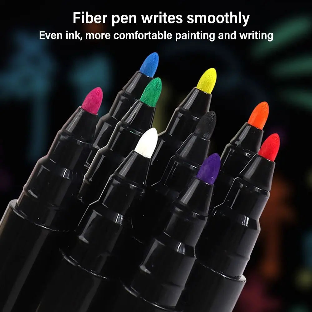 Multi-Color Glass Window Painting Blackboard Graffiti Whiteboard Pen Highlighters Liquid Chalk Pen Art Marker Pen