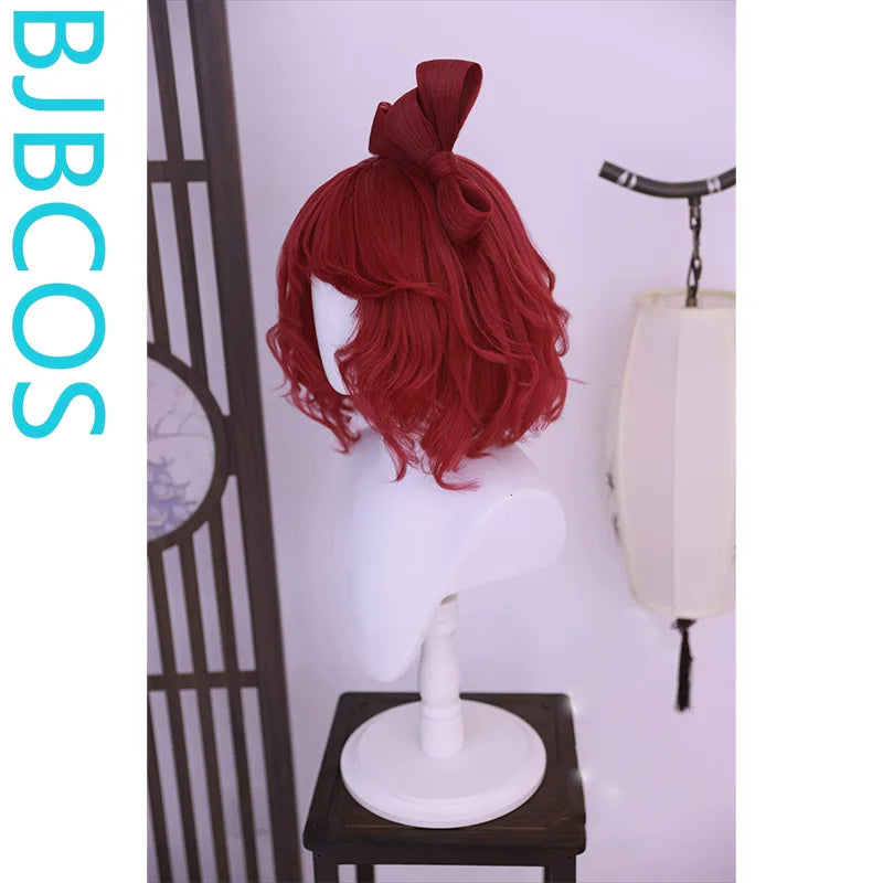 [Styled Wig]Huang Yueying Cosplay Wig Game Ashes Of The Kingdom Women Short Red Hair Halloween Party Carnival Prop Wig