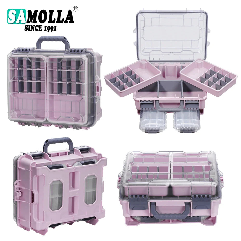 Hard Fishing Storage Box Thickened Large Multifunctional Three Layer