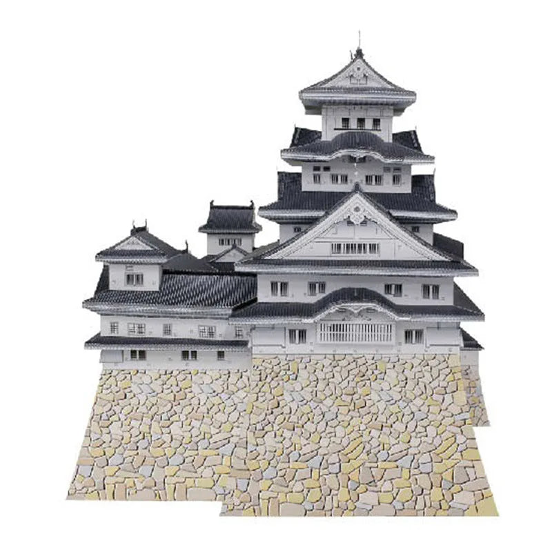 DIY Paper Model of Himeji Castle - Famous Japanese Castle Architectural Miniature, Handmade Craft Kit for Home Decor