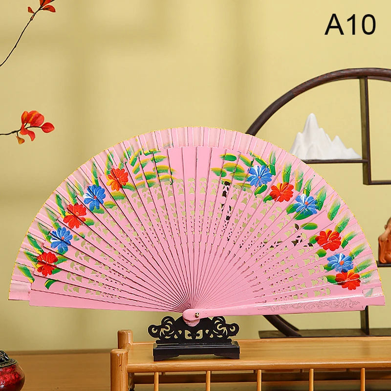Chinese and Spanish Style Double-Sided Folding Fan