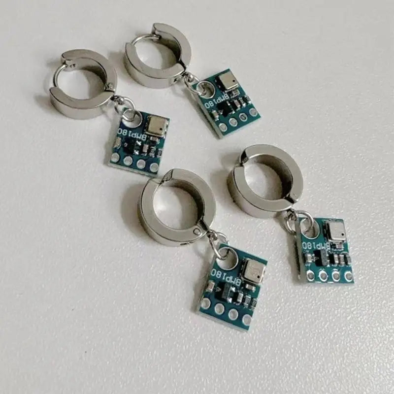 Futuristic Alien Circuit Earrings Punk Charm Earrings Suitable for Youthful
