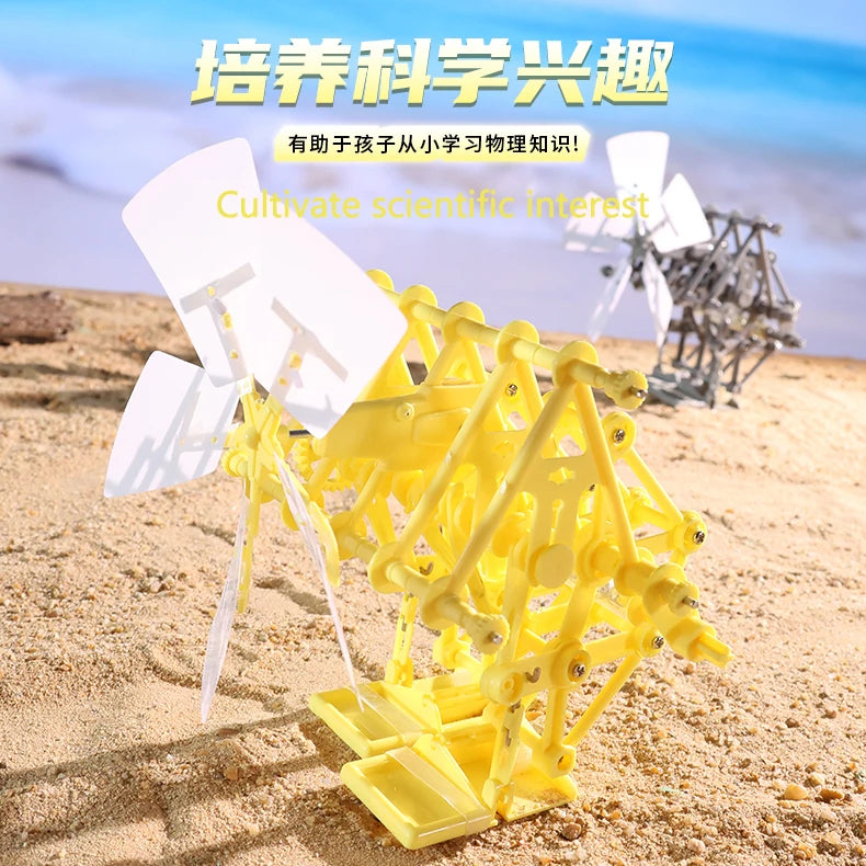 Wind Energy Powered Beast Robot Science And Educatio Puzzle Assembly Creative Mechanical DIY Kit Child Education Toy