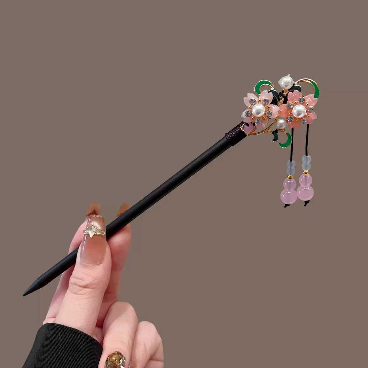Antique Wooden Hairpin Women's Elegant Hair Stick New Chinese Style Simple Cheongsam Hairpin Headwear Jewelry Hair Accessories