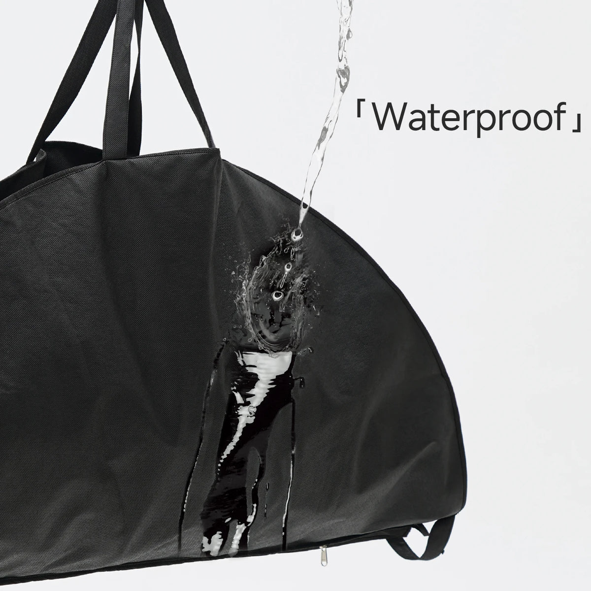 Zipper Black Storage Bag for Ballet Tutu Non-woven Waterproof Handbag Backpack for Performance Tulle Skirts Dance Accessories