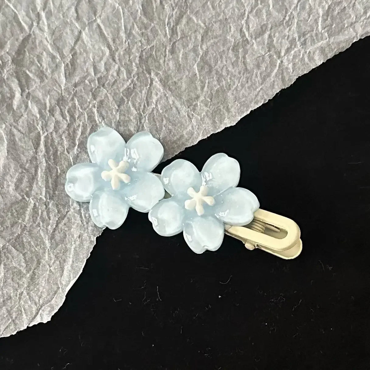 Jelly Cherry Blossom Hair Clips
