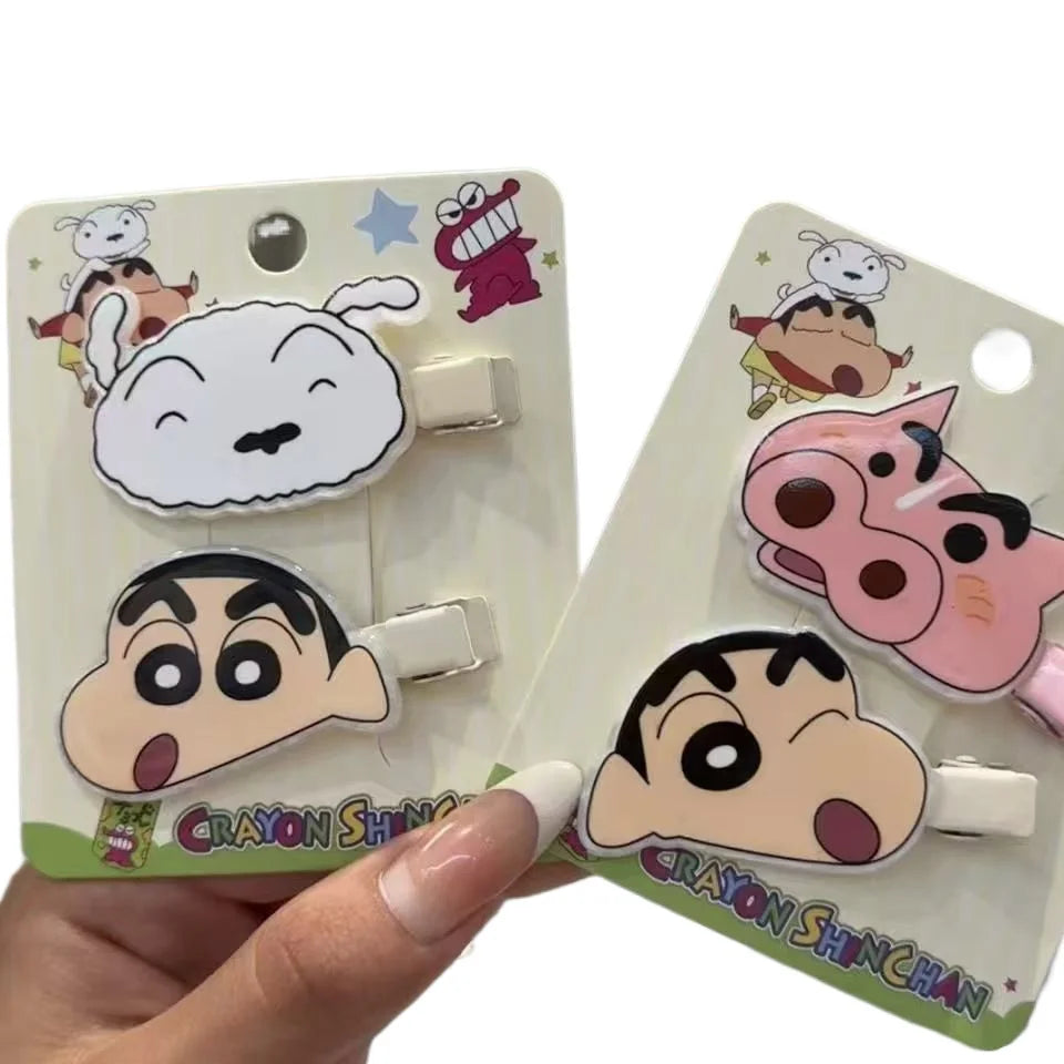 Crayon Shin-chan bangs clip, duckbill clip, cute student sweet hairpin, girly head accessory for seaside photos