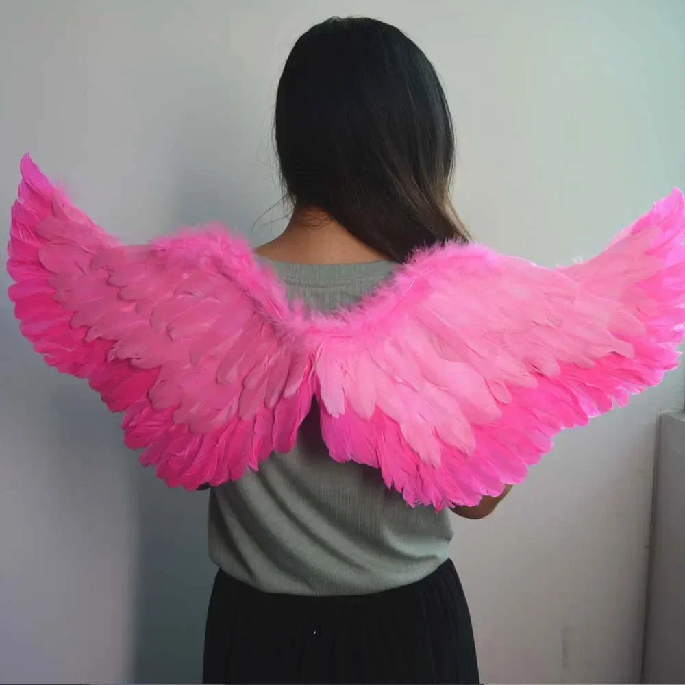 Princess Women Kids Glow Light Angel Feather Wing Fairy Girls Props Party Costume Wedding Decoration Christmas  Halloween