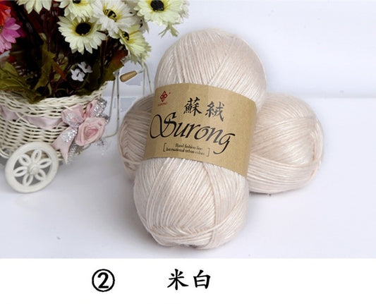 Eco-Friendly Thick Silk Cotton Knitting Yarn for Crafts
