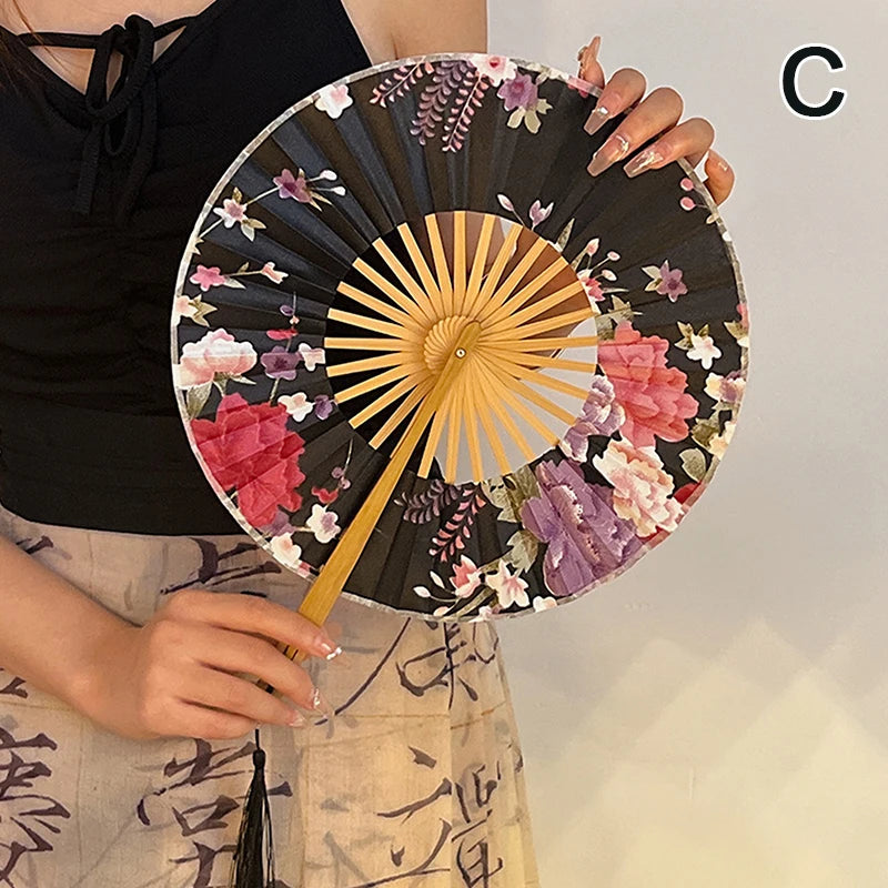 Cheongsam Hanfu Ancient Ink Silk Fan