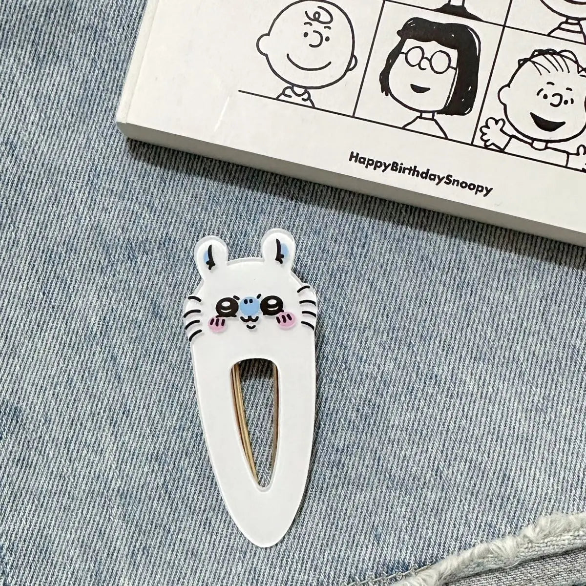 Chiikawa Acrylic Duckbill Hair Clips Kawaii Usagi Hachiware Cartoon Side Bangs Barrettes Girls Daily Hair Accessories