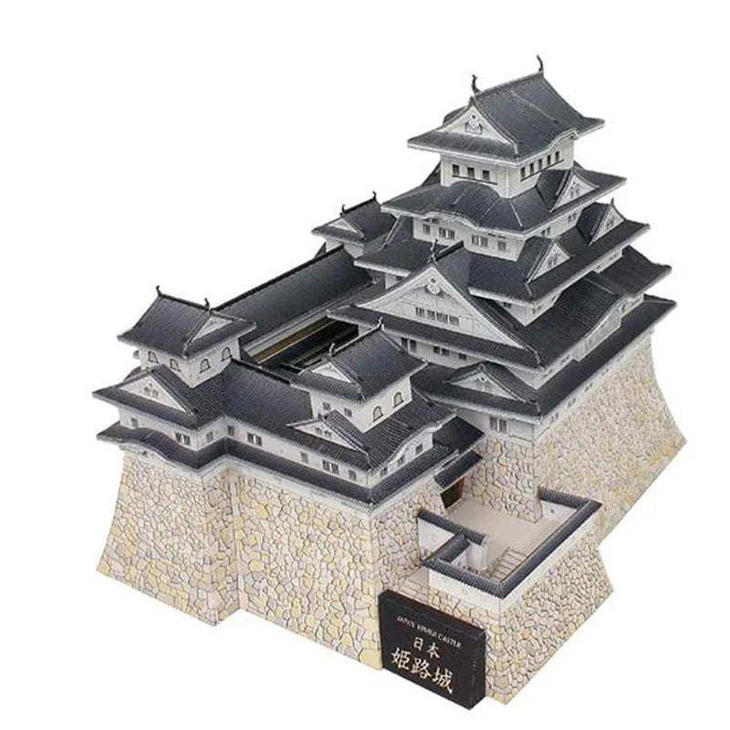DIY Paper Model of Himeji Castle - Famous Japanese Castle Architectural Miniature, Handmade Craft Kit for Home Decor